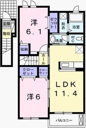 クラール坂上の物件間取画像